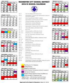 calendar school rta